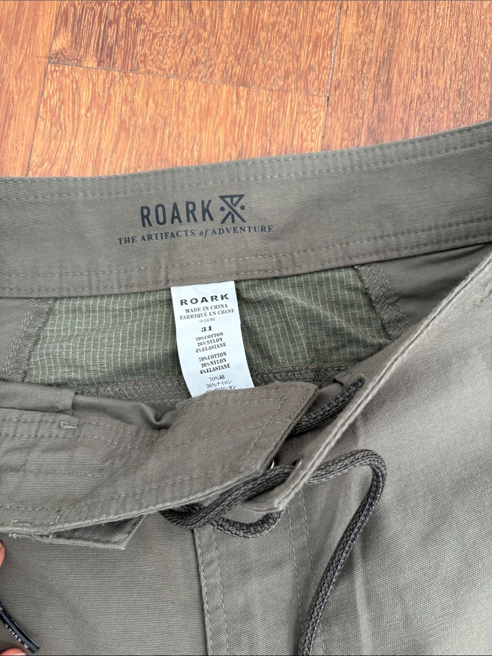 Roark Men's Olive Green Utility Cargo Pants